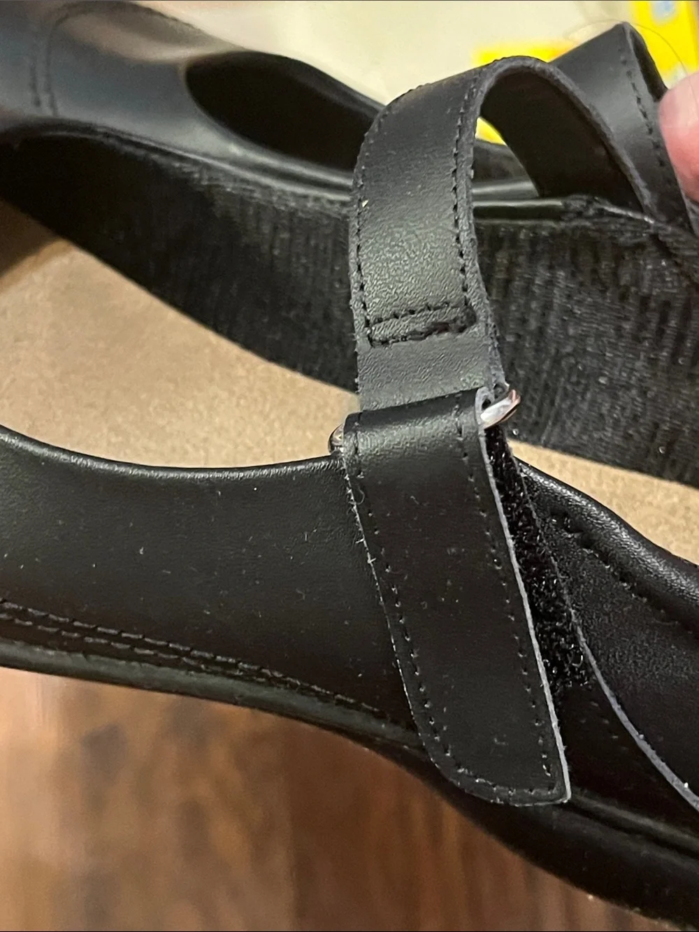 smartfit Black Big Girls Mary Jane Dress Shoes Velcro close